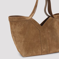 SAINT LAURENT Saint Laurent Suede Small Y Tote Bag Women