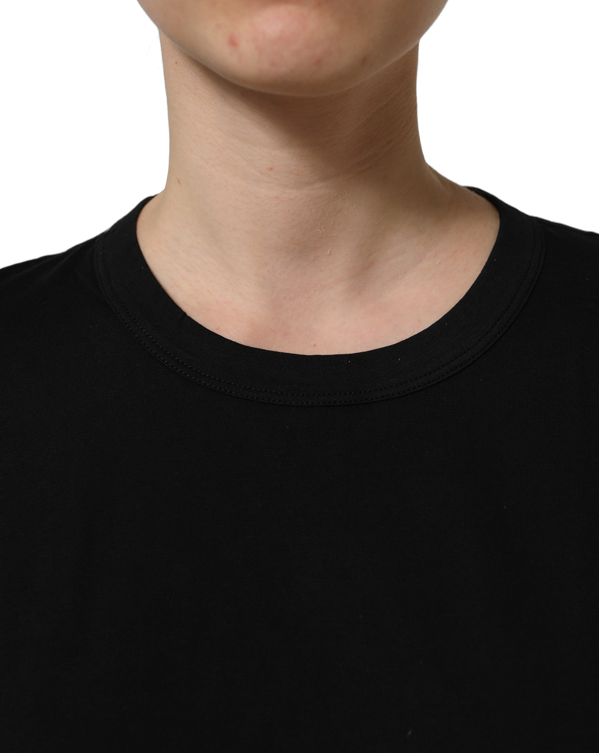 Dolce & Gabbana Black Cotton Crew Neck Short Sleeves Women's T-shirt