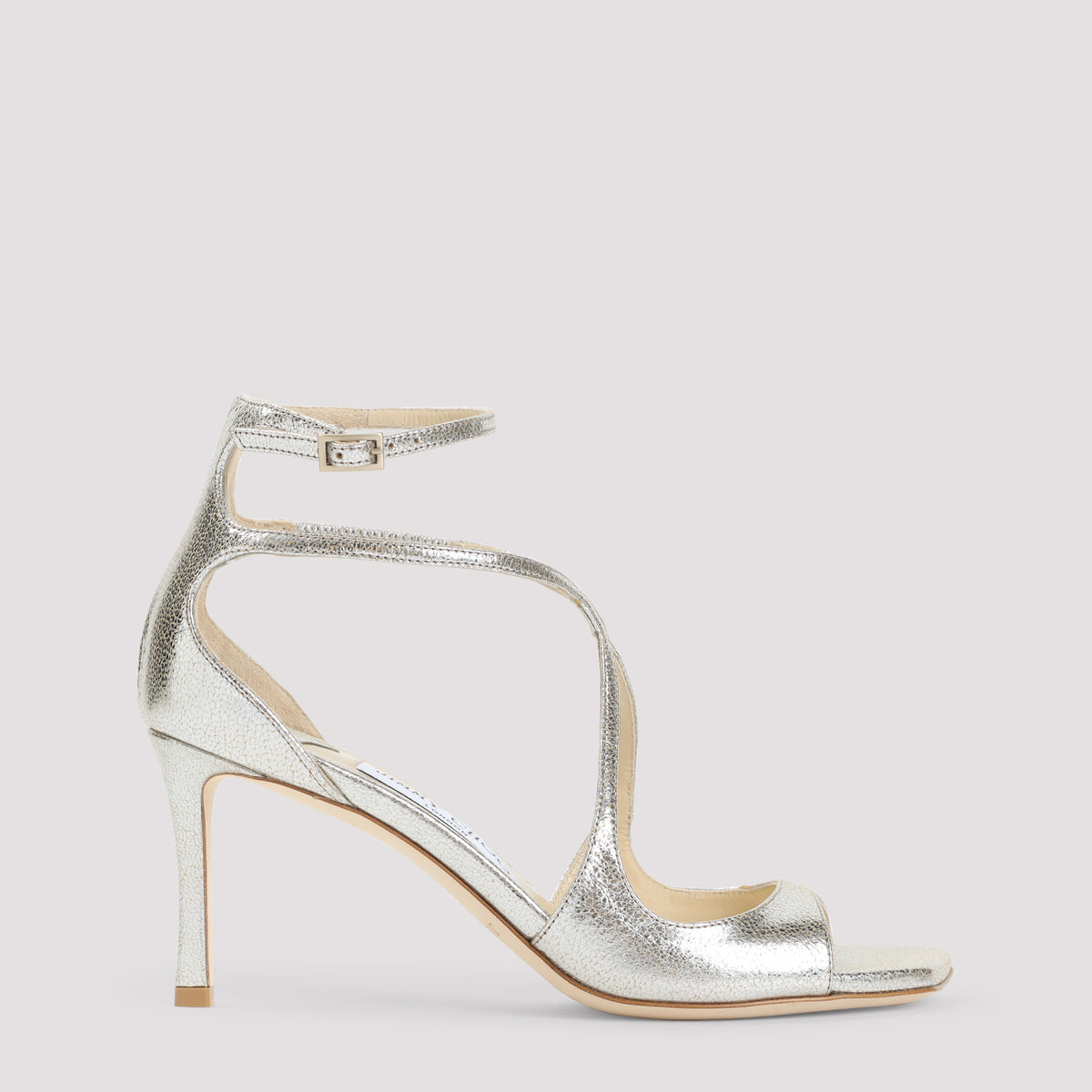 Jimmy Choo Leather Glitter Azia 75 Sandals Women
