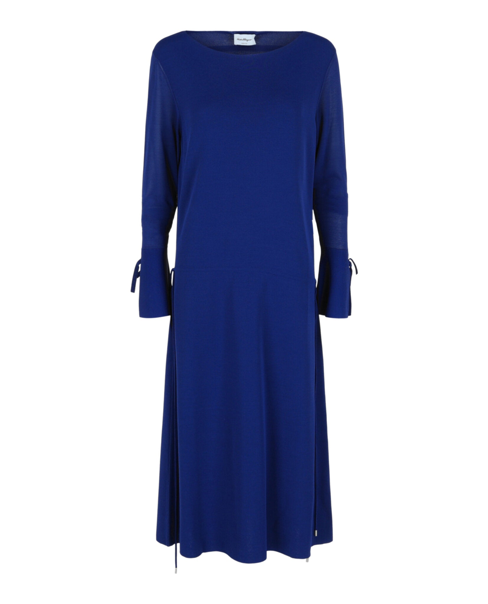 Ferragamo Womens Long-Sleeved Midi Dress