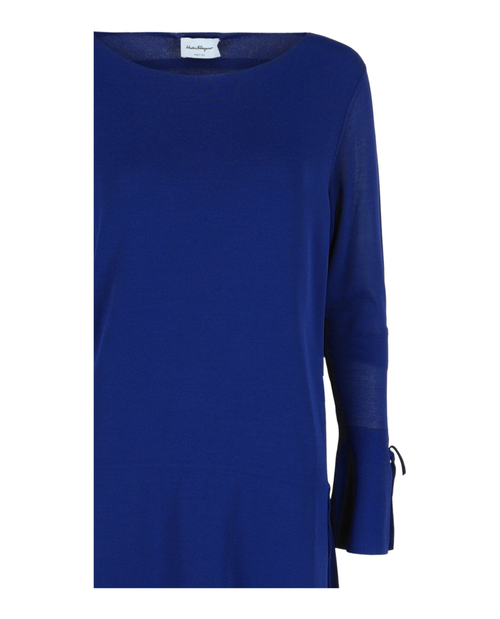 Ferragamo Womens Long-Sleeved Midi Dress