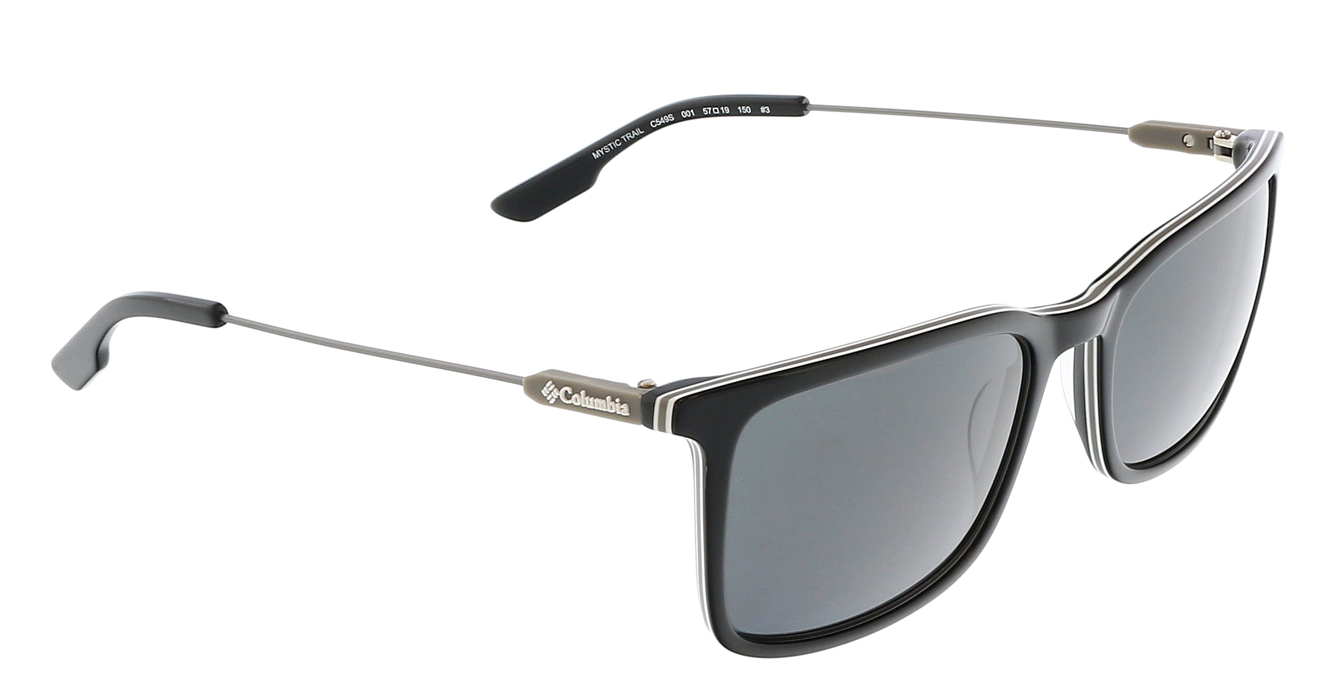 COLUMBIA C549S MYSTIC TRAIL 001 Black Modified Rectangle Sports Sunglasses