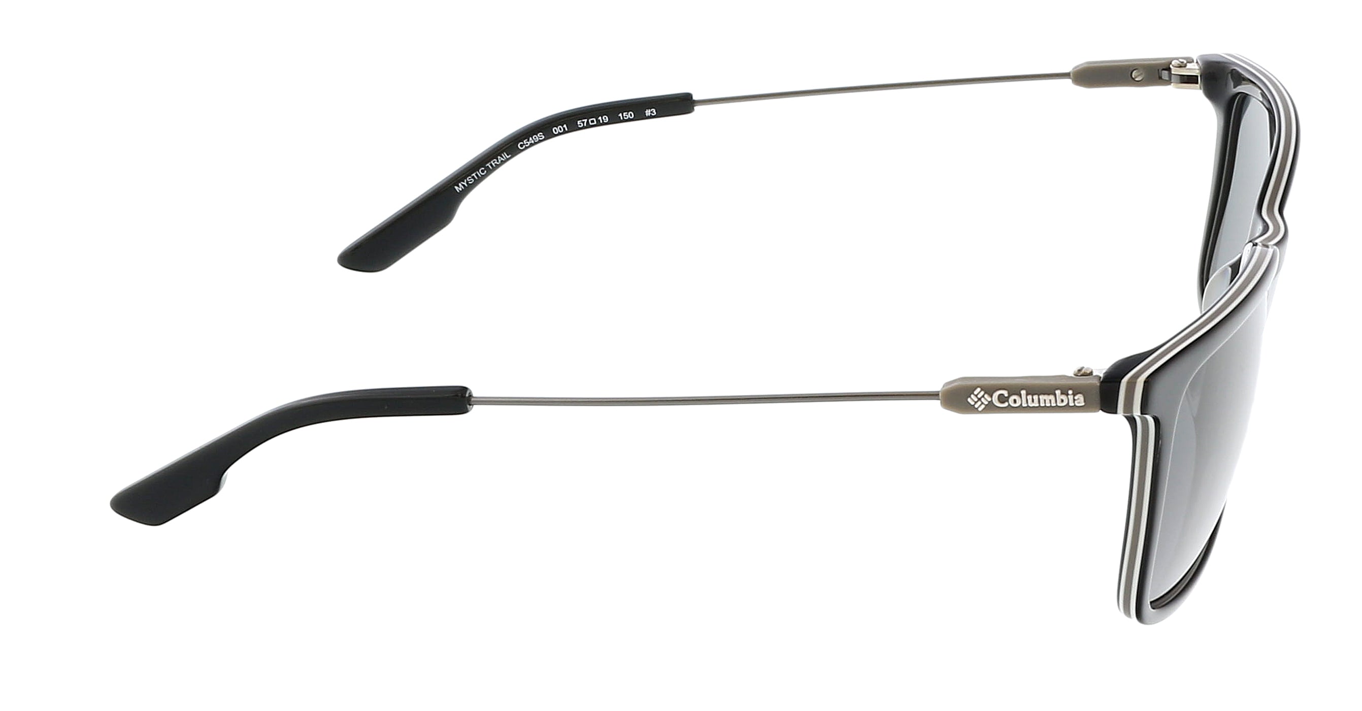 COLUMBIA C549S MYSTIC TRAIL 001 Black Modified Rectangle Sports Sunglasses
