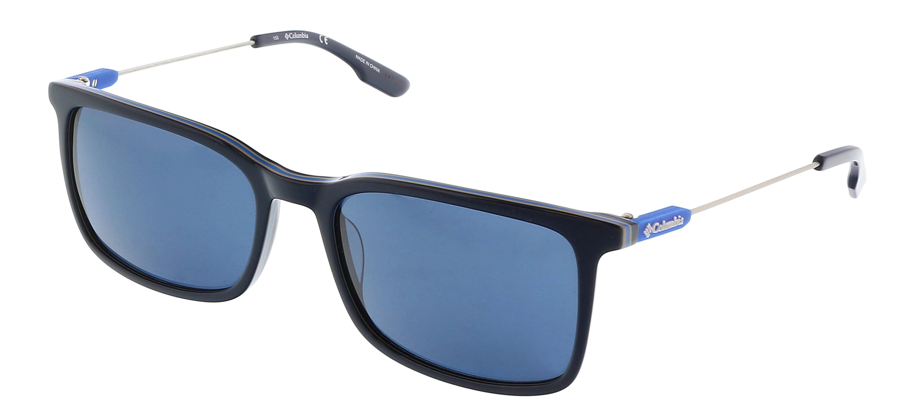 COLUMBIA C549S MYSTIC TRAIL 410 Navy Modified Rectangle Sports Sunglasses