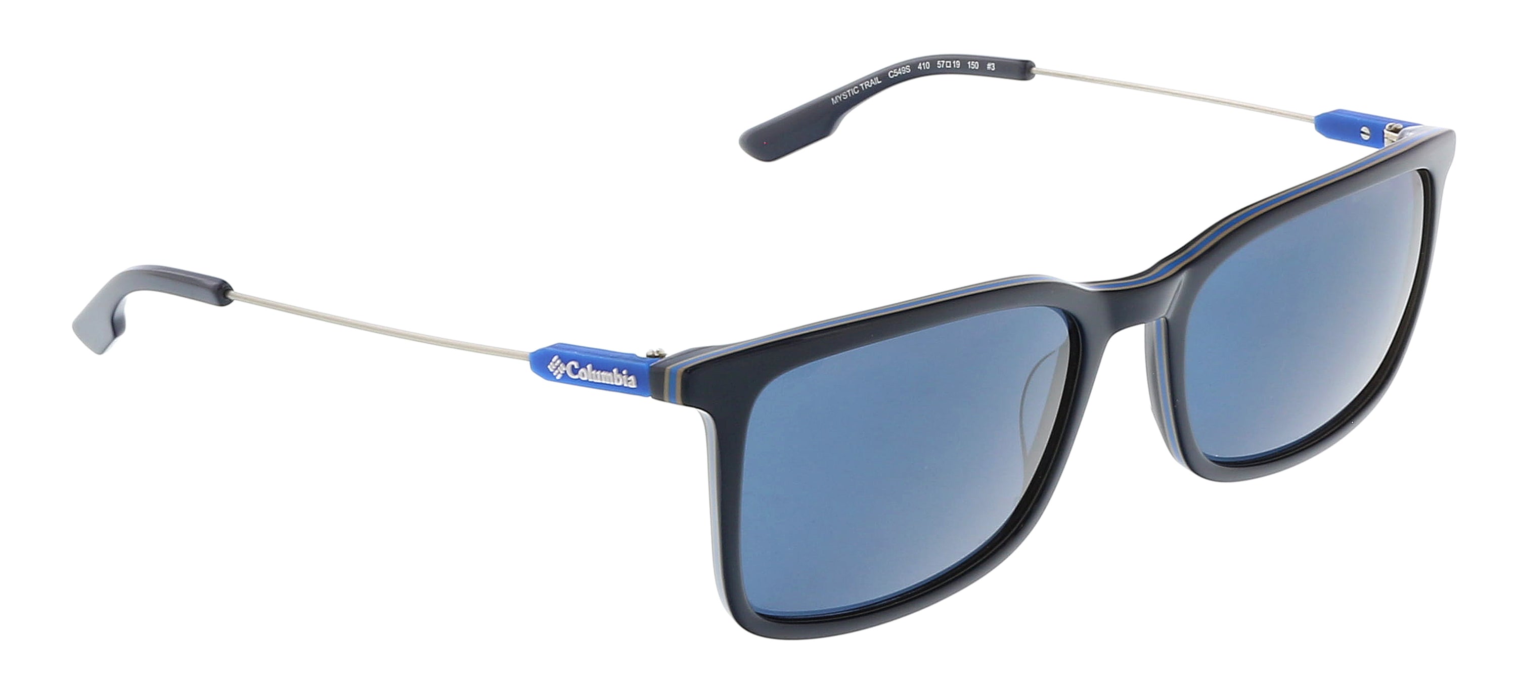 COLUMBIA C549S MYSTIC TRAIL 410 Navy Modified Rectangle Sports Sunglasses