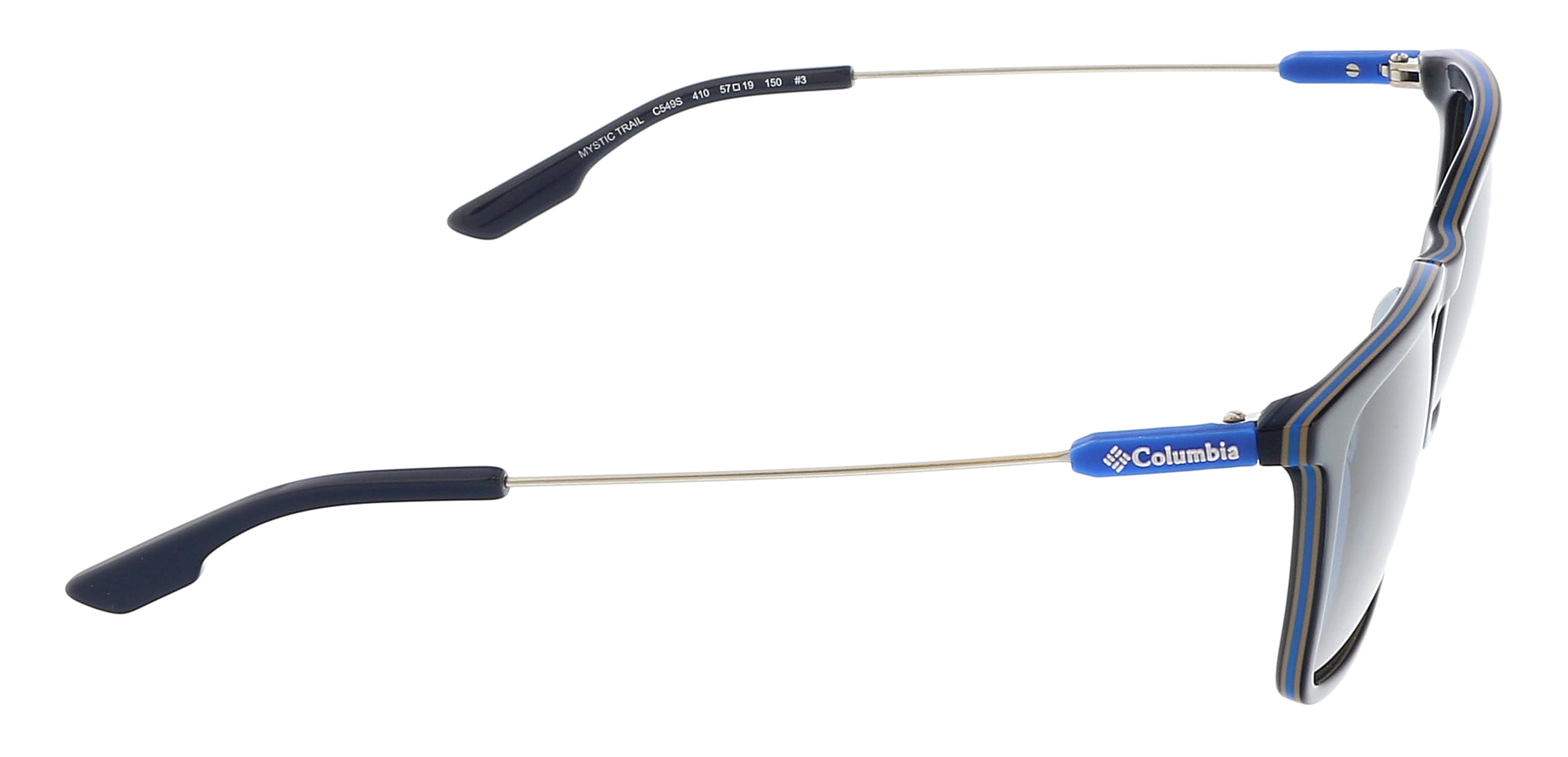 COLUMBIA C549S MYSTIC TRAIL 410 Navy Modified Rectangle Sports Sunglasses