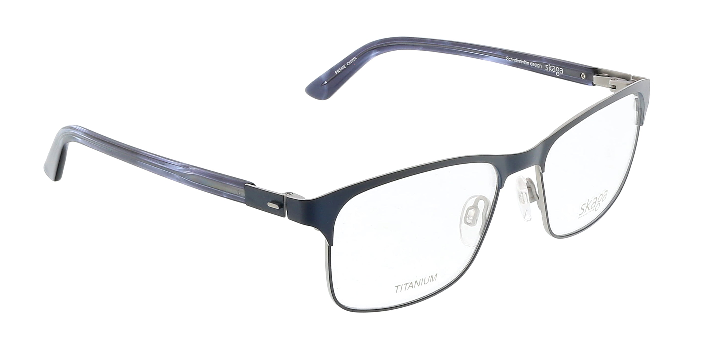 Skaga Blue Modified Rectangle SK2725 RAPS 424 Eyeglasses