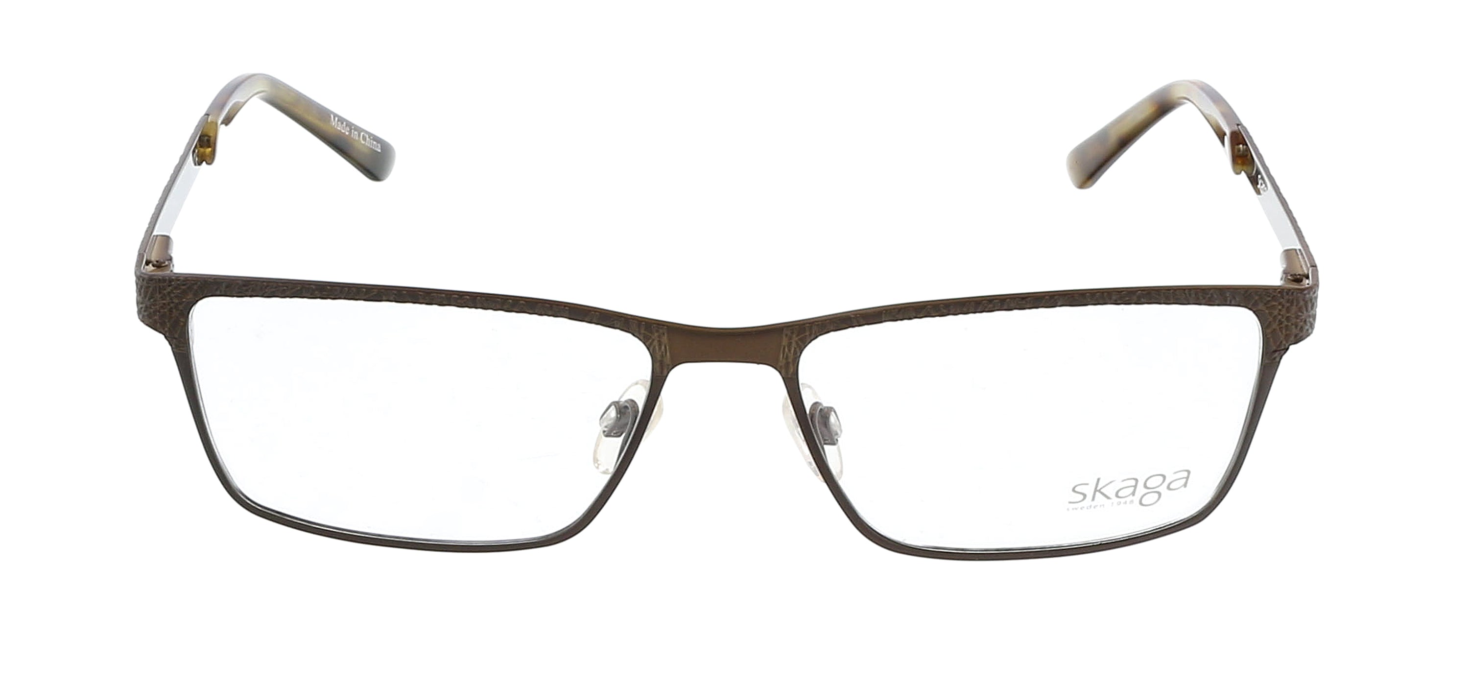 Skaga Brown Modified Rectangle SK2821 ANTON 210 Eyeglasses