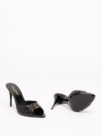 Saint Laurent Women Babylone Mules In Smooth Leather