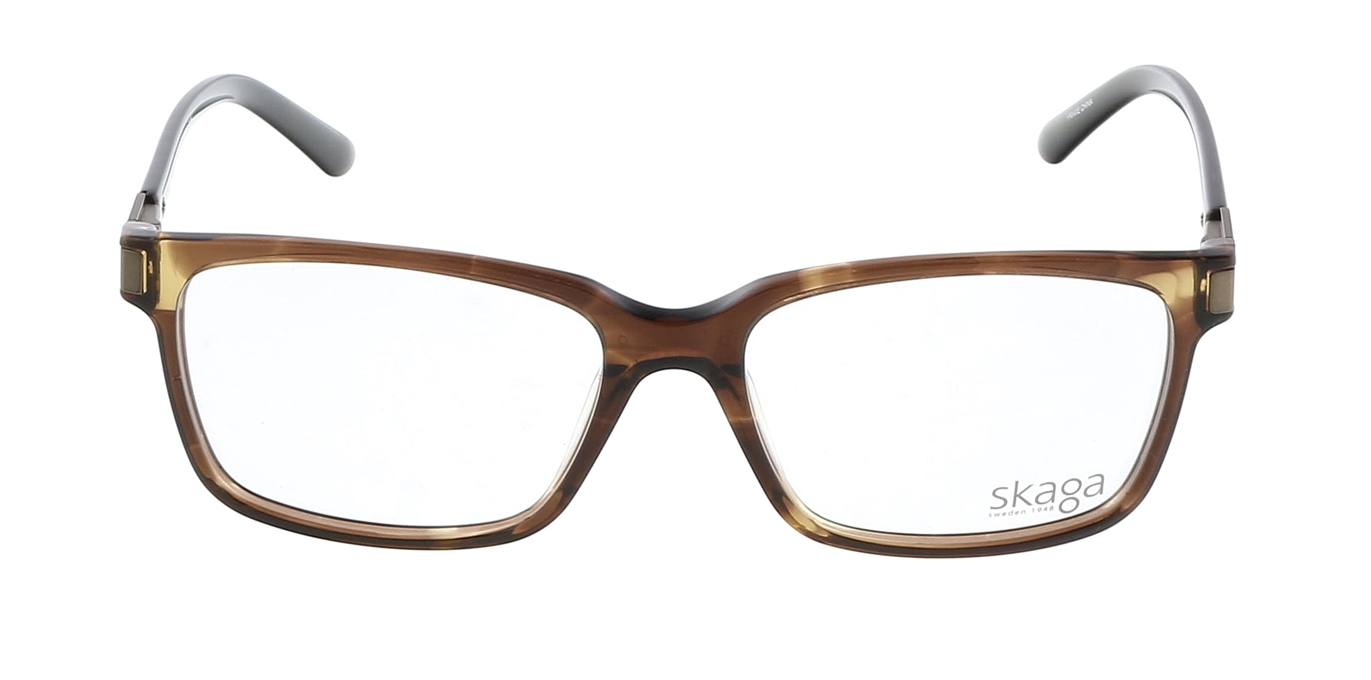 Skaga Brown Modified Rectangle SK2832 NATUR 210 Eyeglasses