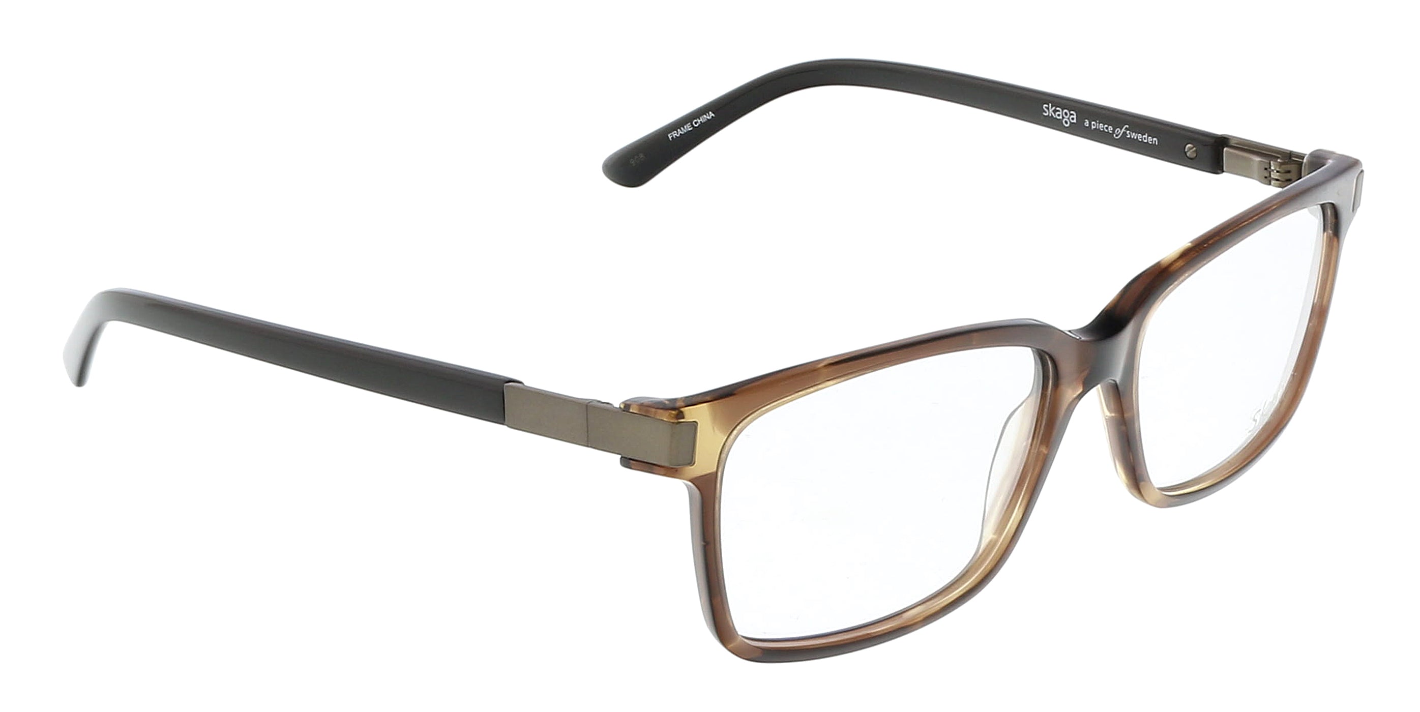 Skaga Brown Modified Rectangle SK2832 NATUR 210 Eyeglasses