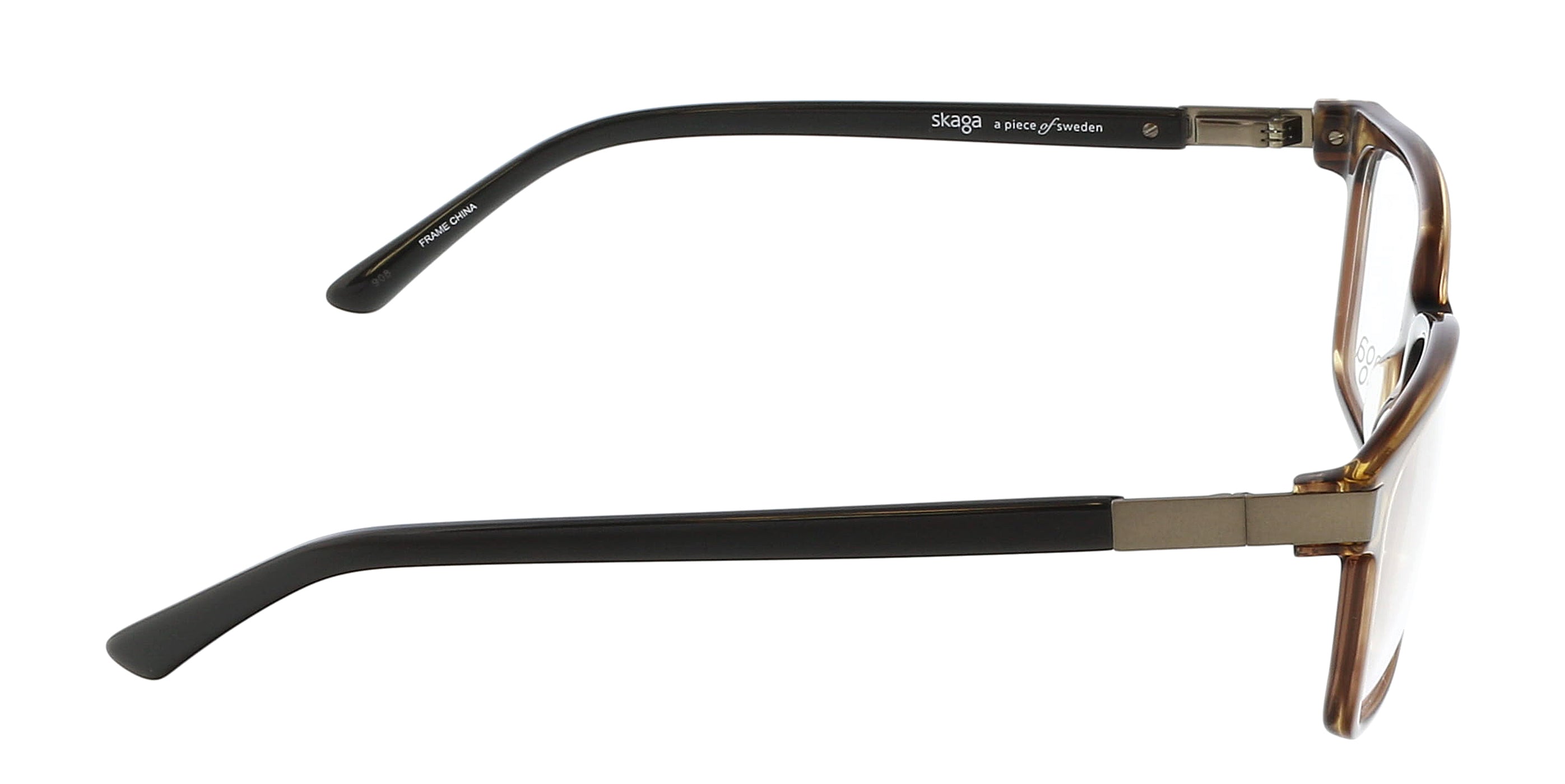Skaga Brown Modified Rectangle SK2832 NATUR 210 Eyeglasses