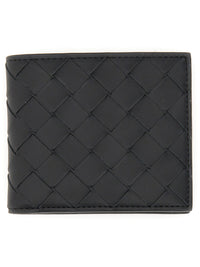 Bottega Veneta Men Portafoglio Bi-Fold In Pelle