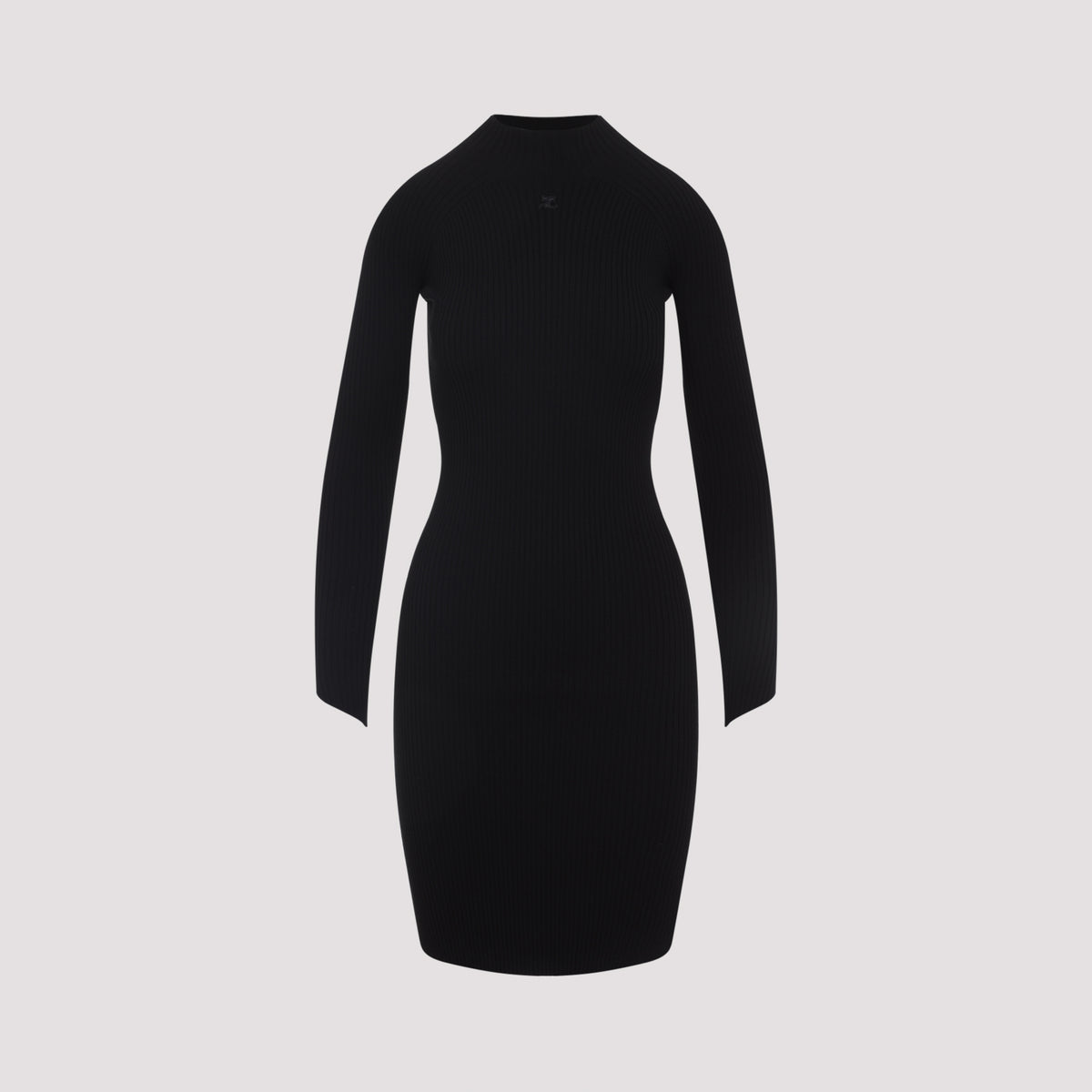 Courreges Circle Rib Mini Dress Women