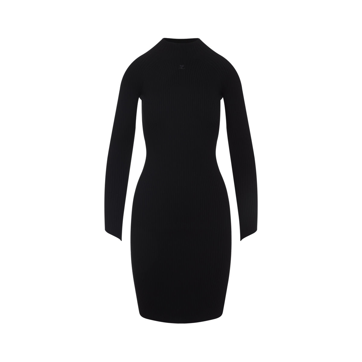 Courreges Circle Rib Mini Dress Women