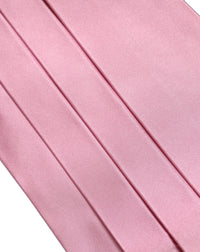 Dolce & Gabbana Dolce & Gabbana Pink Men 100% Silk Belt Waist Men's Cummerbund