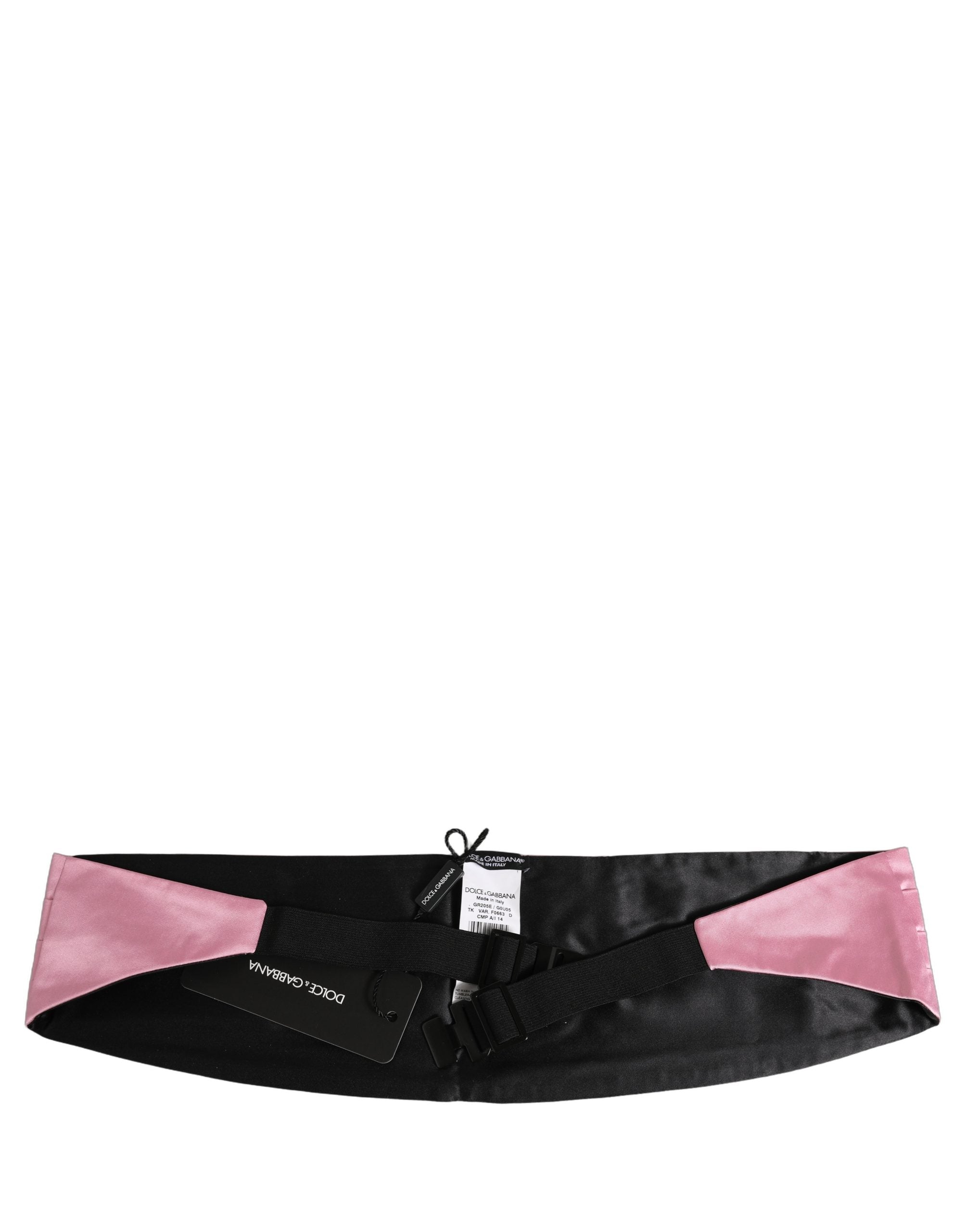 Dolce & Gabbana Dolce & Gabbana Pink Men 100% Silk Belt Waist Men's Cummerbund