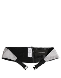 Dolce & Gabbana Dolce & Gabbana Gray Men 100% Silk Belt Waist Men's Cummerbund