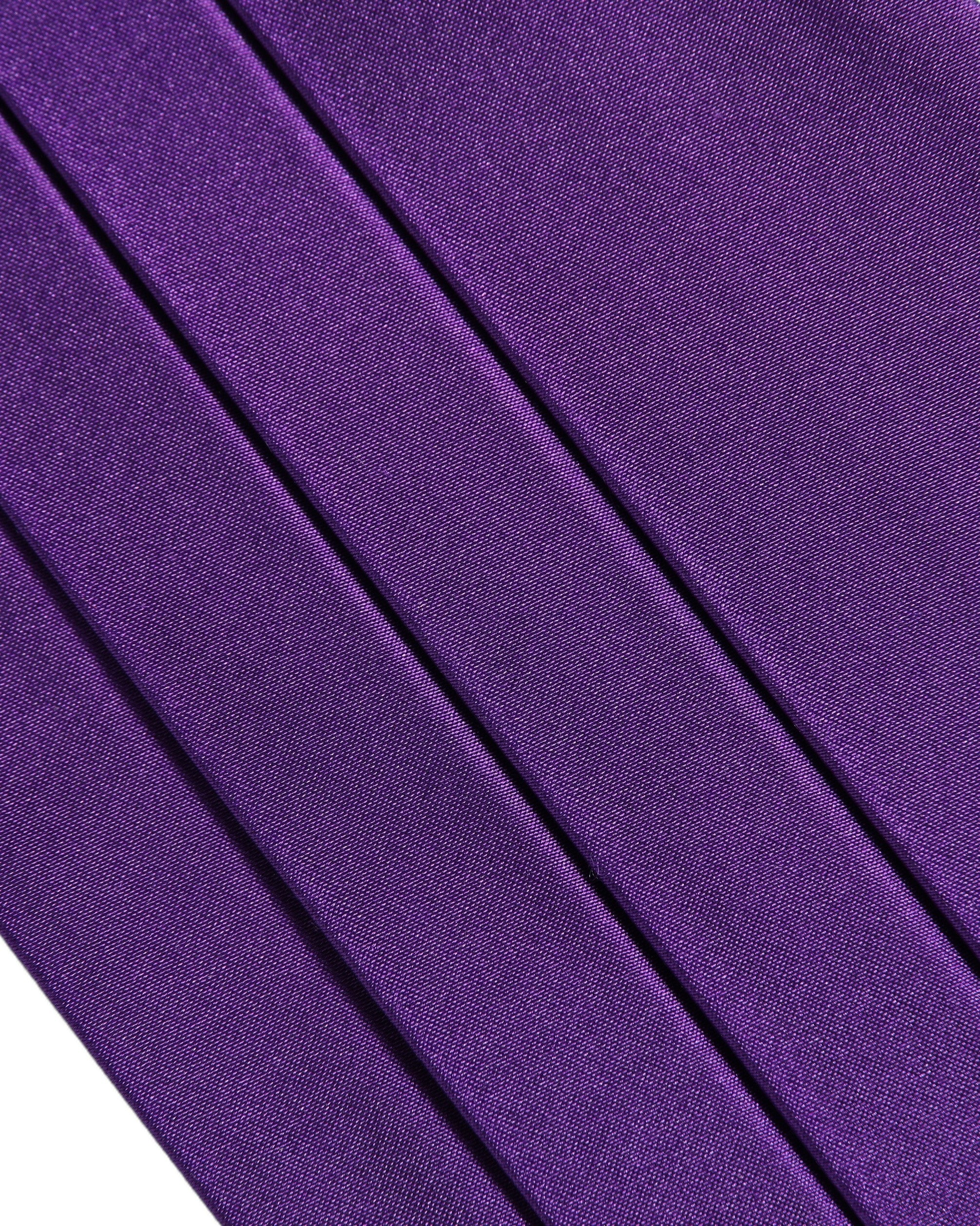 Dolce & Gabbana Dolce & Gabbana Violet Men 100% Silk Belt Waist Men's Cummerbund