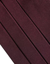 Dolce & Gabbana Dolce & Gabbana Maroon Men 100% Silk Belt Waist Men's Cummerbund