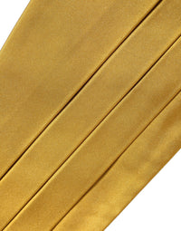 Dolce & Gabbana Dolce & Gabbana Gold Men 100% Silk Belt Waist Men's Cummerbund