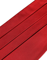 Dolce & Gabbana Dolce & Gabbana Red Men 100% Silk Belt Waist Men's Cummerbund