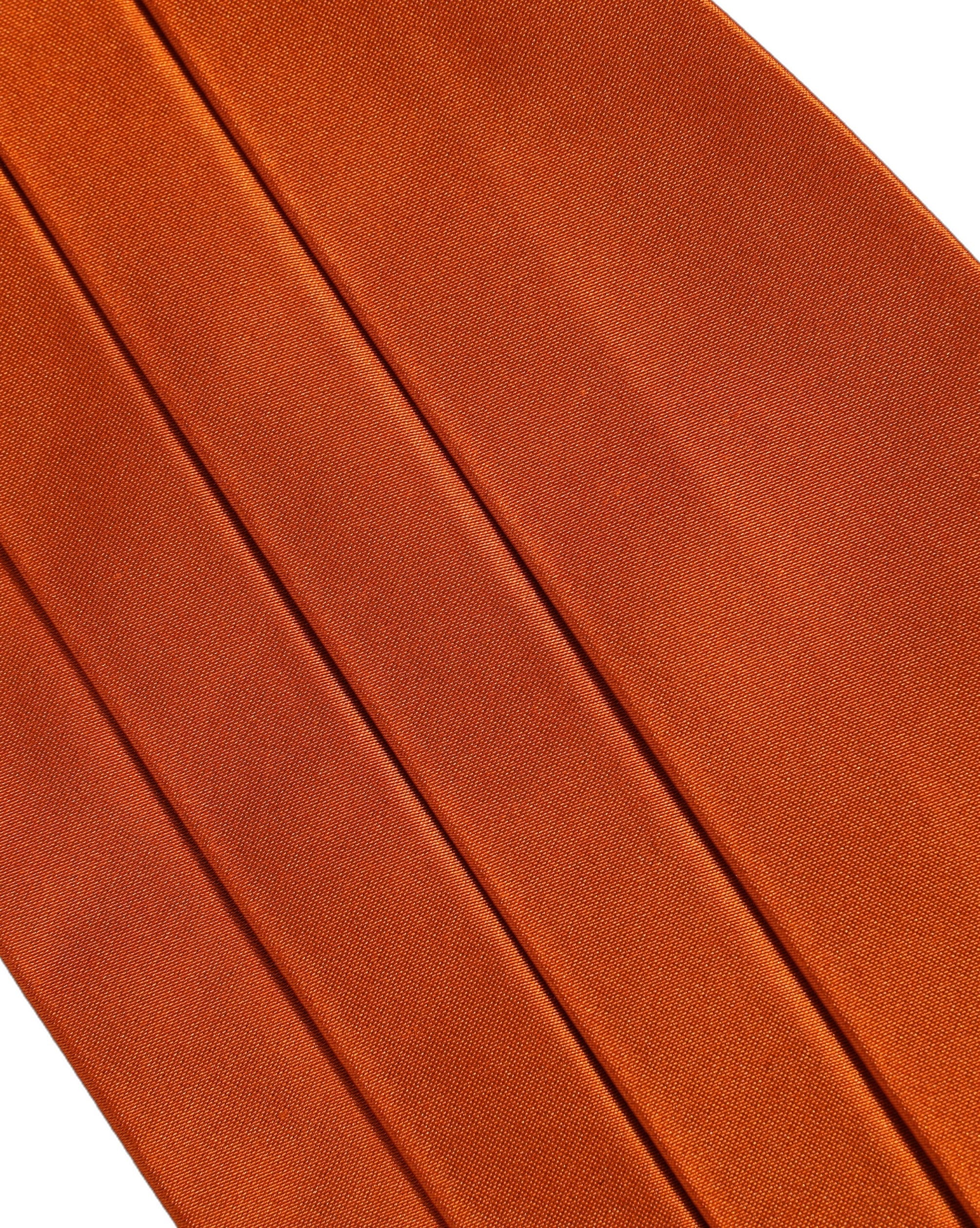 Dolce & Gabbana Dolce & Gabbana Orange 100% Silk Belt Waist Men's Cummerbund