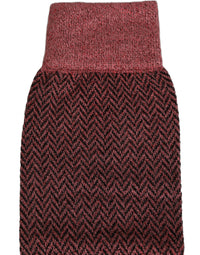 Dolce & Gabbana Dolce & Gabbana Burgundy Viscose Over The Calf Accessory Men's Socks