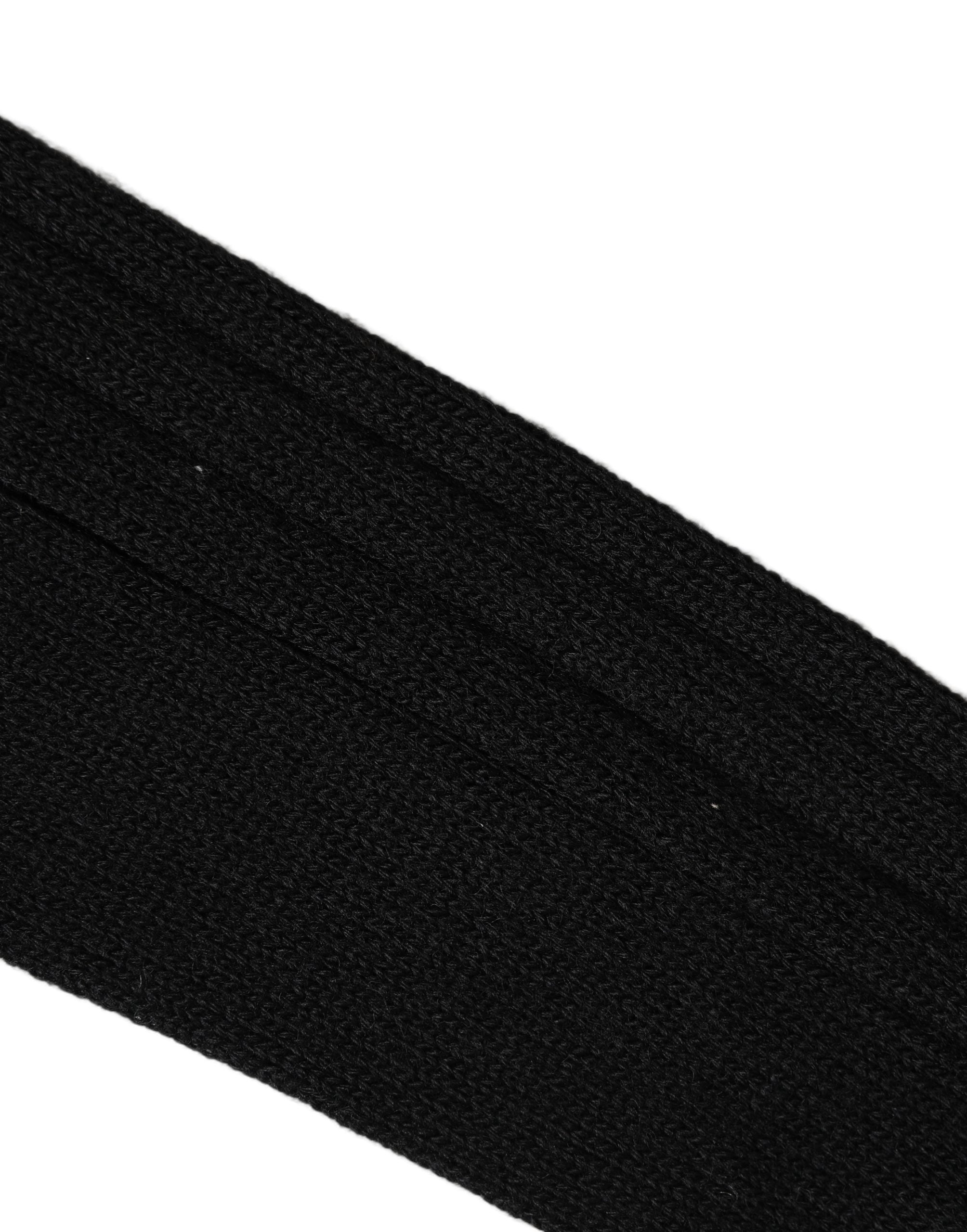 Dolce & Gabbana Dolce & Gabbana Black DG Logo Print Over The Calf Accessory Men's Socks