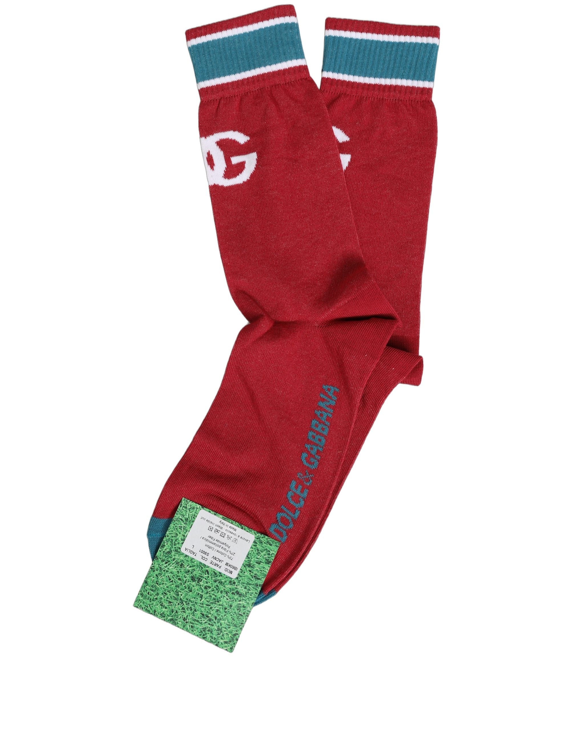 Dolce & Gabbana Dolce & Gabbana Men Multicolor Cotton Mid Calf Accessory Men's Socks