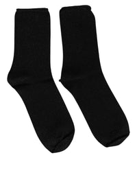 Dolce & Gabbana Dolce & Gabbana Men Black Viscose Mid Calf Accessory Men's Socks