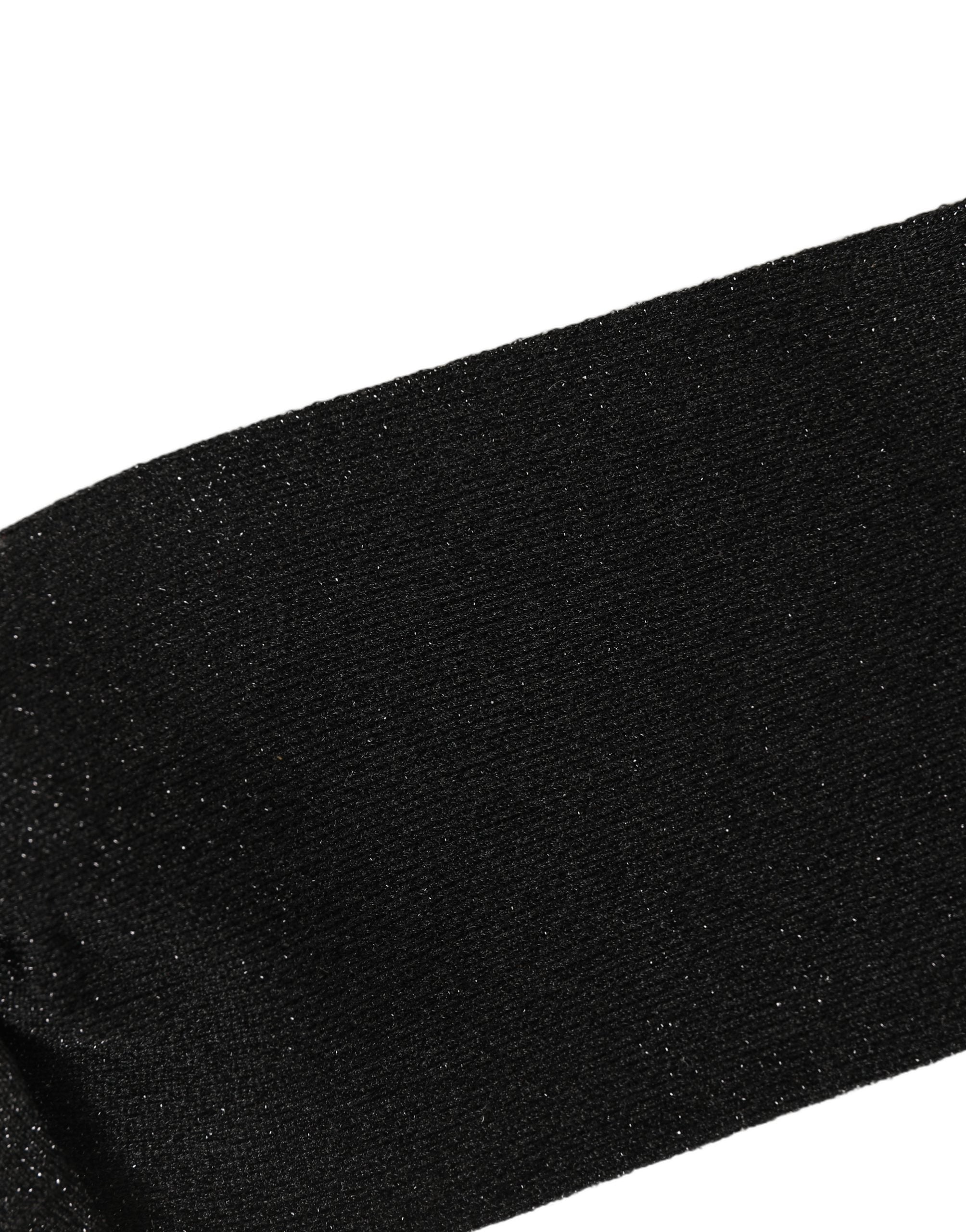 Dolce & Gabbana Dolce & Gabbana Men Black Viscose Mid Calf Accessory Men's Socks