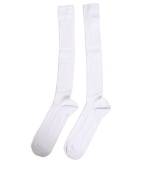 Dolce & Gabbana Dolce & Gabbana Men White Viscose Over The Calf Accessory Men's Socks