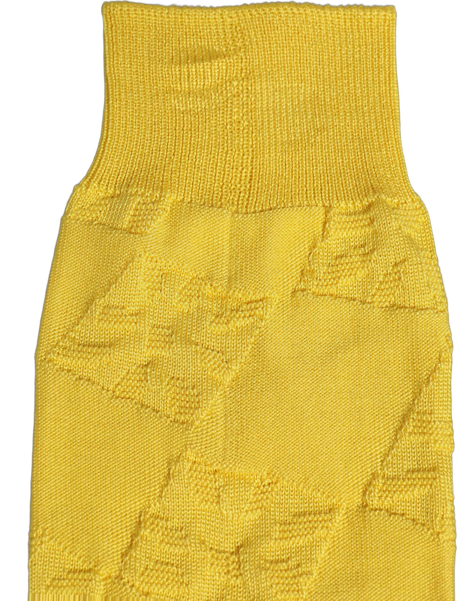 Dolce & Gabbana Dolce & Gabbana Men Yellow 100% Silk Mid Calf Accessory Men's Socks