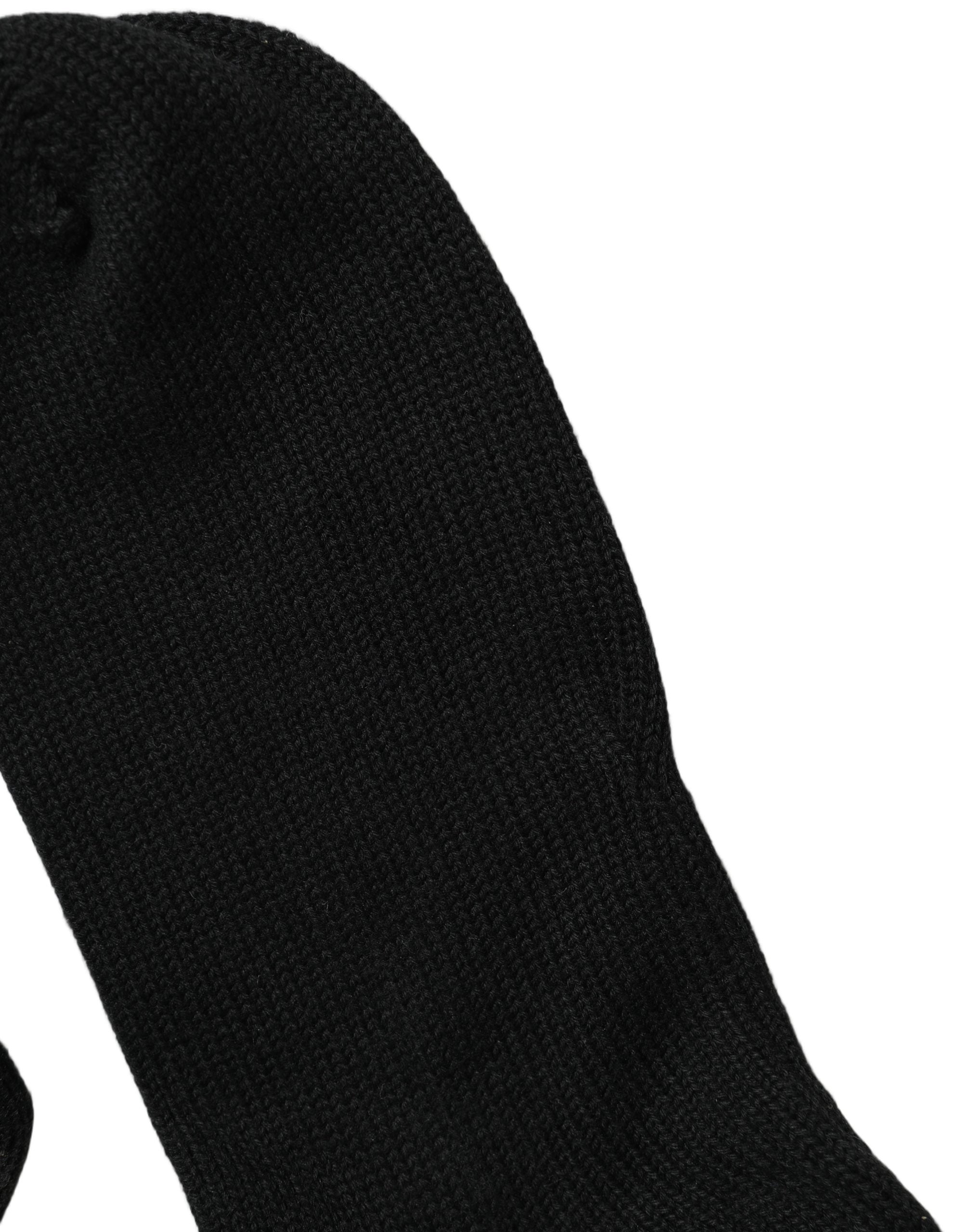 Dolce & Gabbana Dolce & Gabbana Black Sequin Cotton Knit Mid Calf Accessory Men's Socks