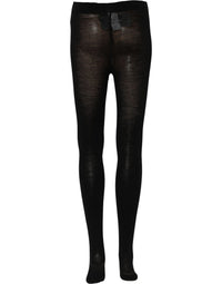 Dolce & Gabbana Dolce & Gabbana Black Wool Stretch Tights Stocking Accessory Men's Socks
