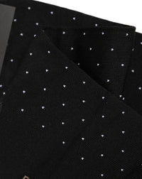 Dolce & Gabbana Dolce & Gabbana Men Black Cotton Polka Dot Mid Calf Accessory Men's Socks
