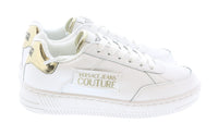 Versace Jeans Couture Womens Low Top Signature White/Gold Sneakers-