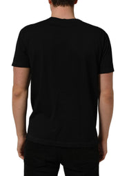 Dolce & Gabbana Dolce & Gabbana Black Cotton Short Sleeve Crew Neck Men's T-shirt