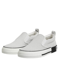 Dolce & Gabbana White Perforated Custom 2.Zero Sneakers Men's Shoes