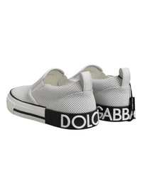 Dolce & Gabbana White Perforated Custom 2.Zero Sneakers Men's Shoes