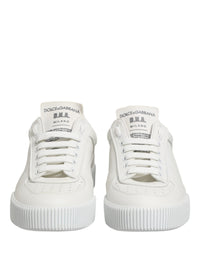 Dolce & Gabbana White Miami Leather Low Top Men Sneakers Men's Shoes