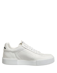 Dolce & Gabbana White Miami Leather Low Top Men Sneakers Men's Shoes