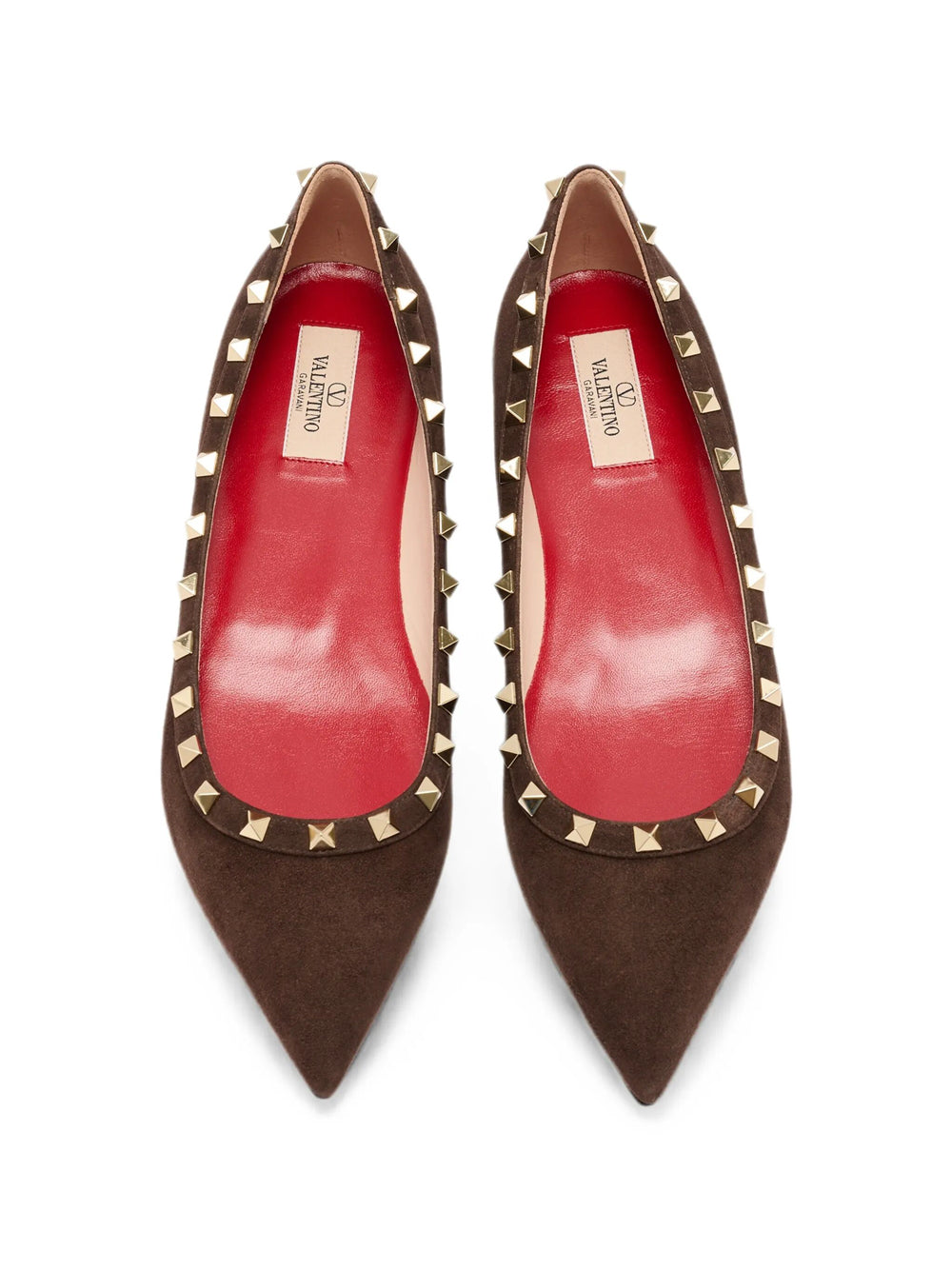 VALENTINO GARAVANI Valentino Garavani Women Ballerine Rockstud In Camoscio