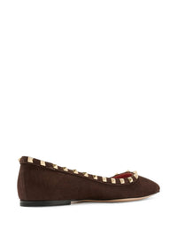 VALENTINO GARAVANI Valentino Garavani Women Ballerine Rockstud In Camoscio