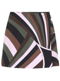 PUCCI Gonna In Seta In Stampa Iride Women