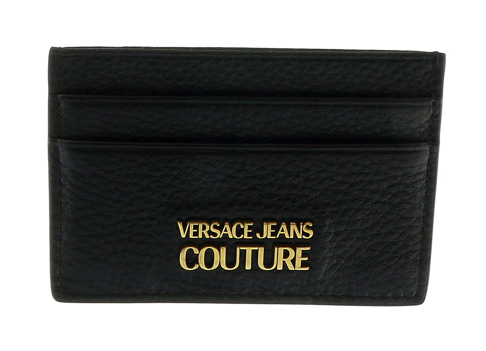Versace Jeans Couture Black/Gold Small Classic Flat Cardholder