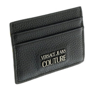 Versace Jeans Couture Black/Silver Small Classic Flat Cardholder