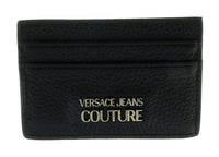 Versace Jeans Couture Black/Silver Small Classic Flat Cardholder