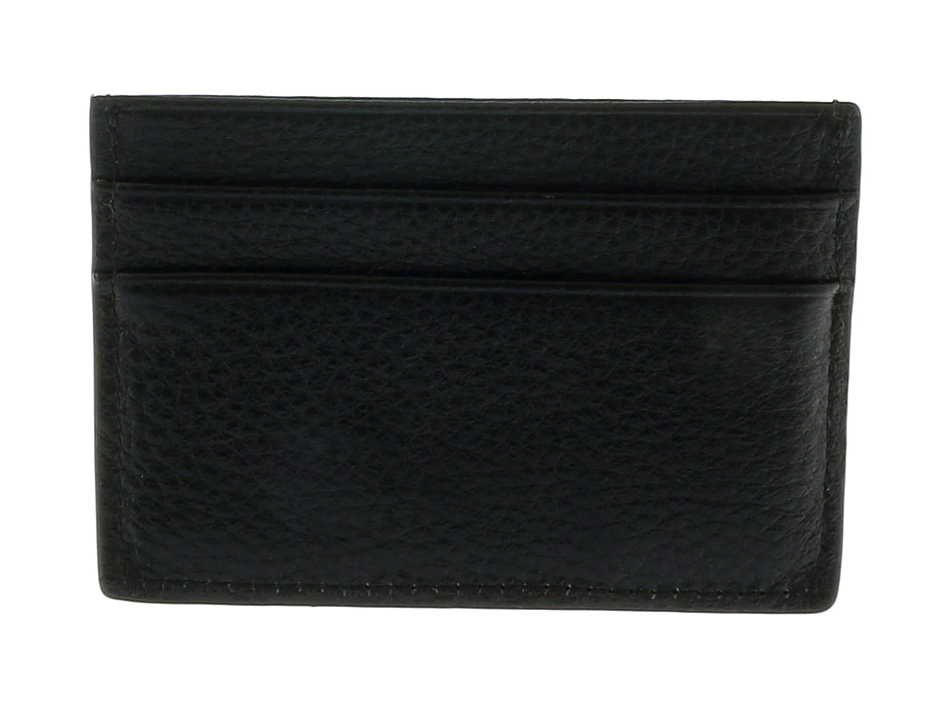 Versace Jeans Couture Black/Silver Small Classic Flat Cardholder